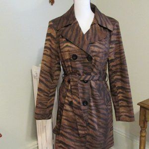 Fun Tiger Trench Coat